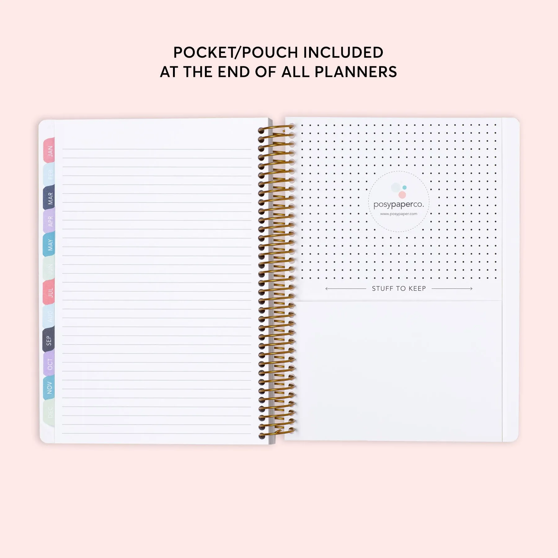 6x9 Weekly Planner - Blue Purple Flowing Ink
