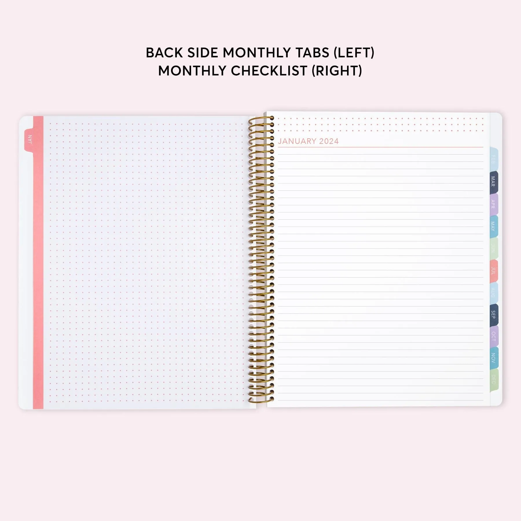 8.5x11 Teacher Planner - Multicolor Flowing Ink