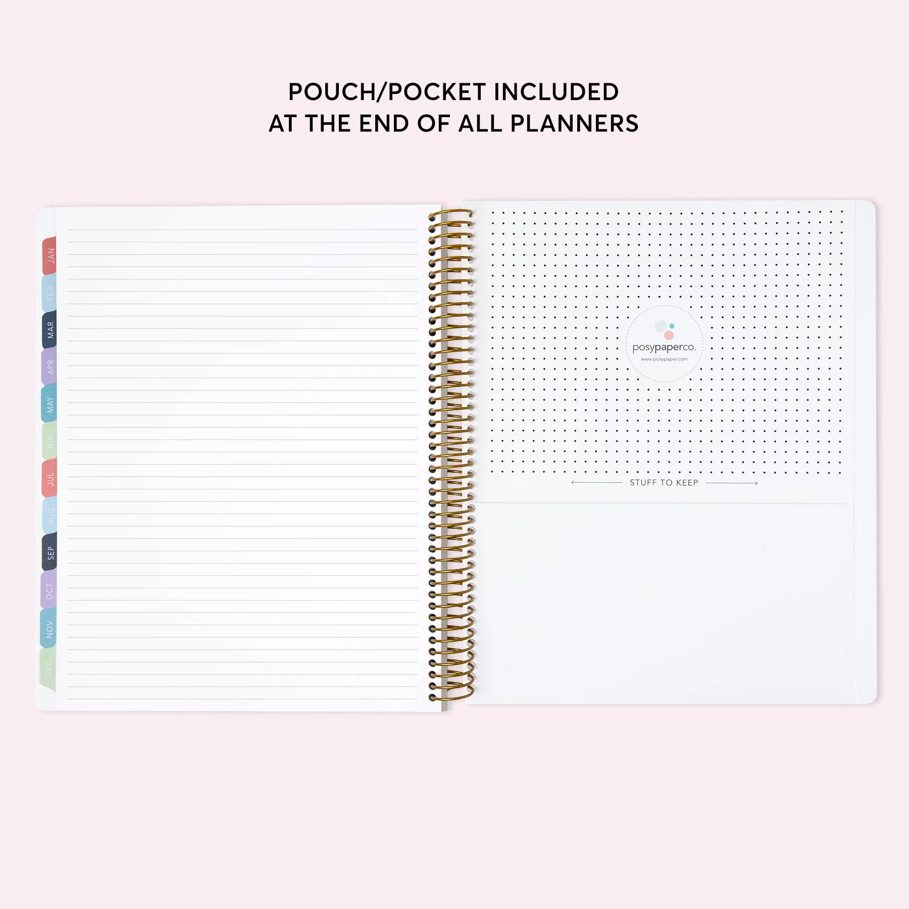 8.5x11 Teacher Planner - Multicolor Flowing Ink