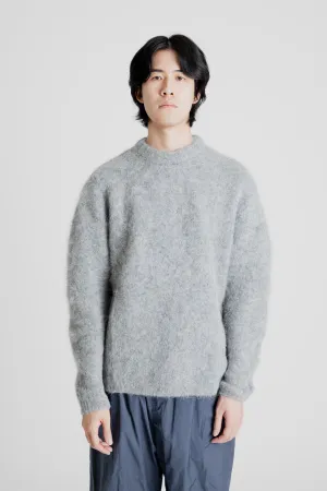 Alpaca Round Neck Pullover - Charcoal