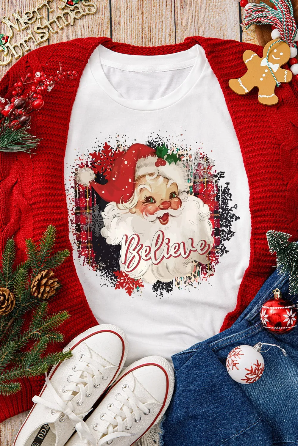 Believe Santa Tee