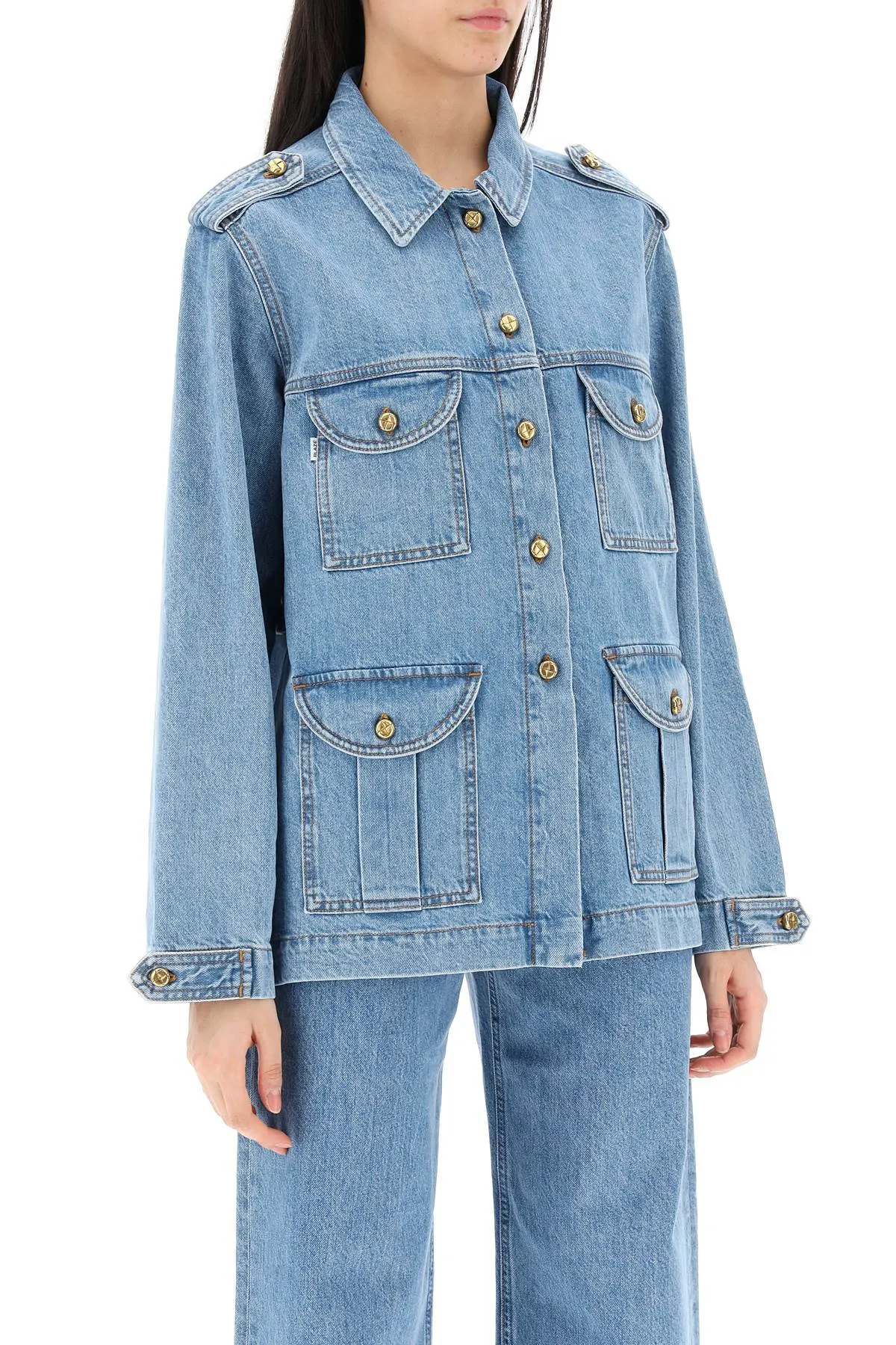 Blaze milano nariida maya safari jacket in denim