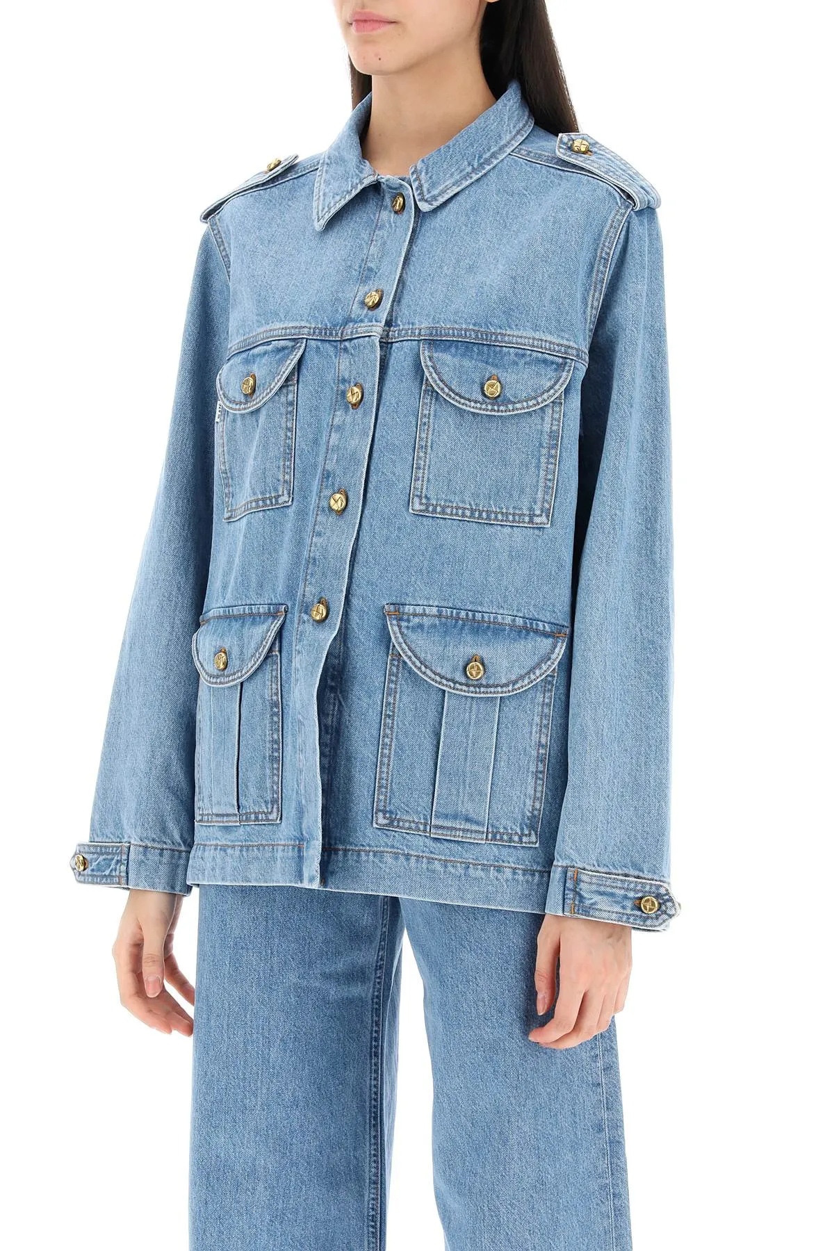 Blaze milano nariida maya safari jacket in denim