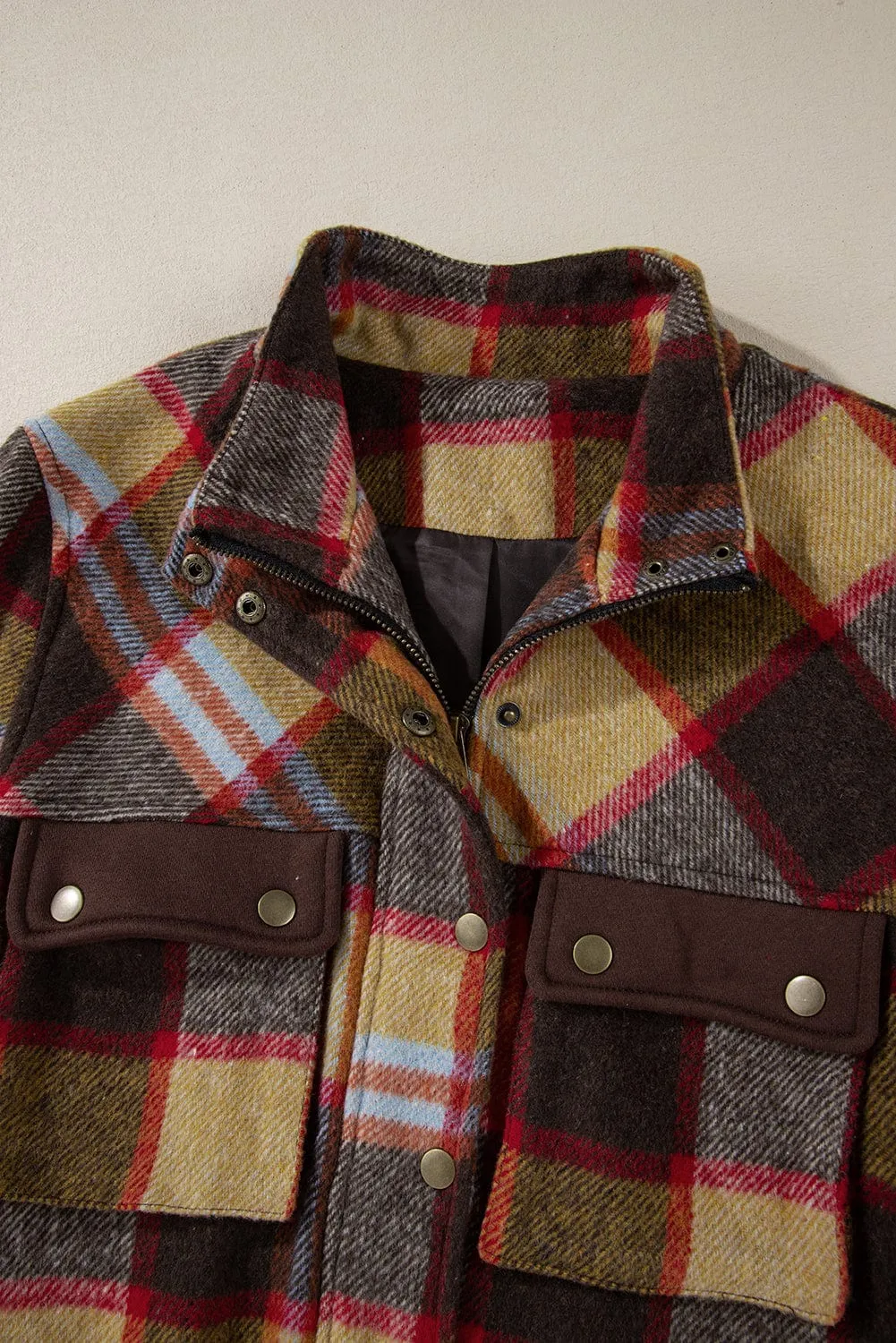 Brown Plaid Jacket