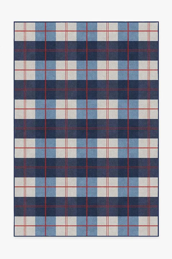 Buffalo Plaid Red & Blue Rug