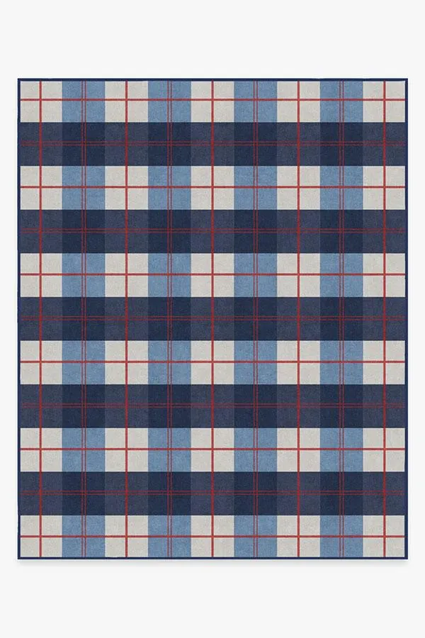 Buffalo Plaid Red & Blue Rug
