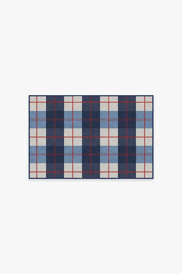 Buffalo Plaid Red & Blue Rug