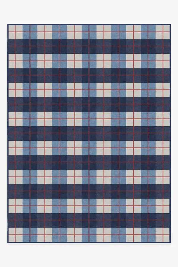 Buffalo Plaid Red & Blue Rug