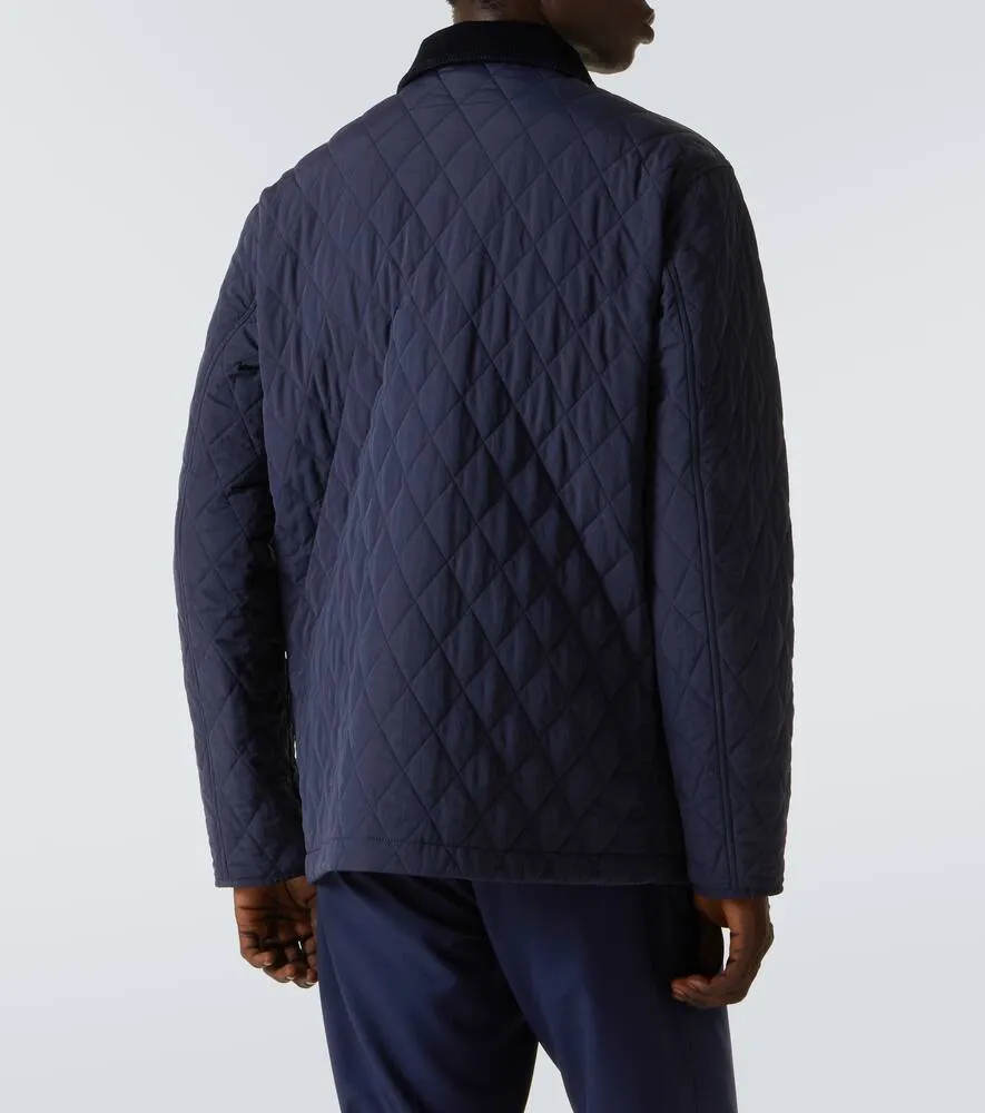 Burberry Corduroy-trimmed field jacket