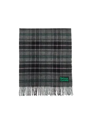 Checkered Wool Scarf
