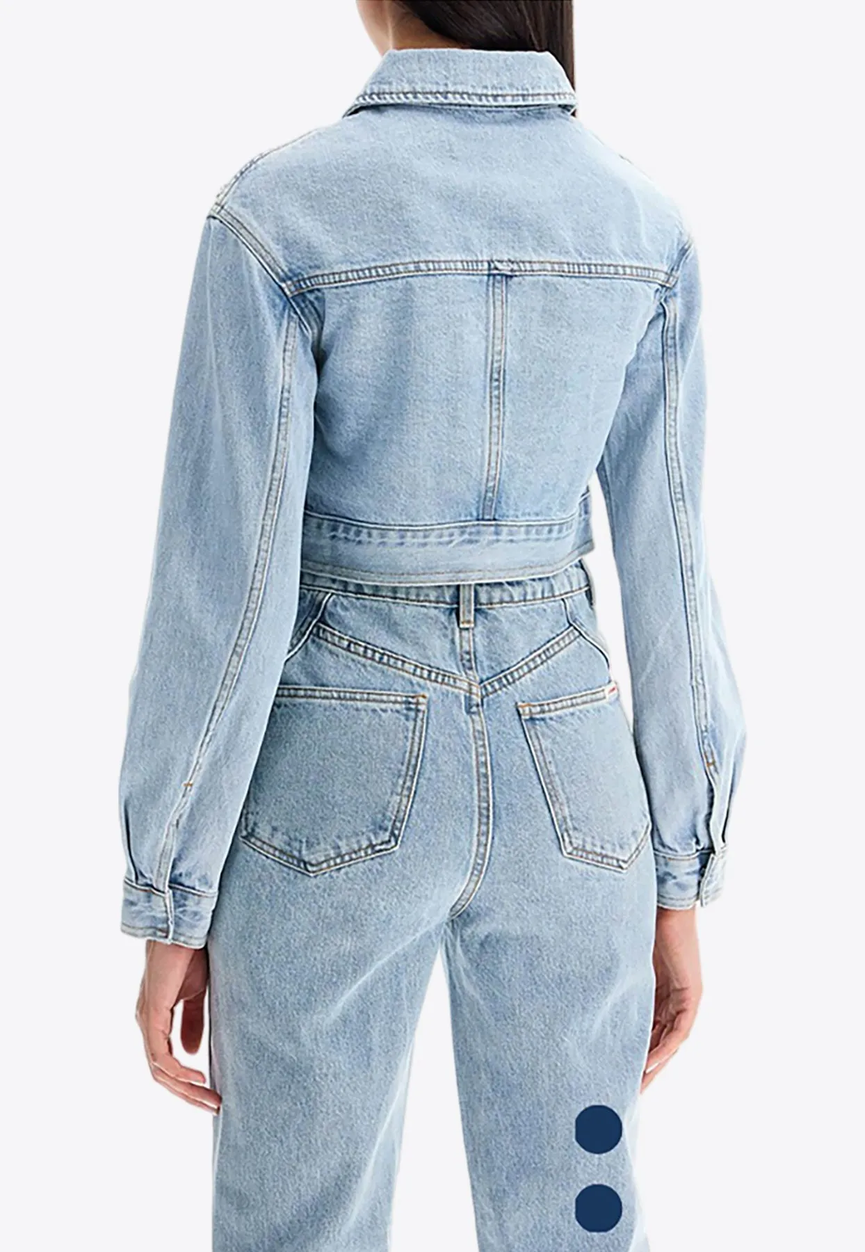 Crystal-Embellished Denim Jacket