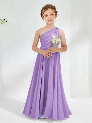 Cute One Shoulder  A-line Junior Bridesmaid Dresses Tahiti