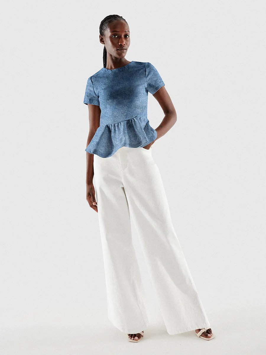 DOMINGA DENIM TOP