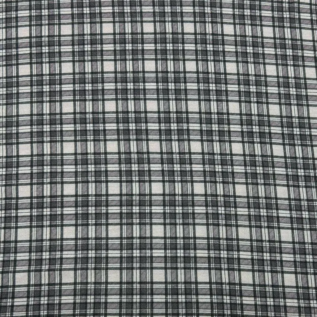 Dusty Purple Checkered Viscose Jersey Fabric