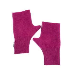 Fingerless Mittens | Dark Pink