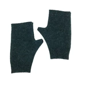 Fingerless Mittens | Darkest Green