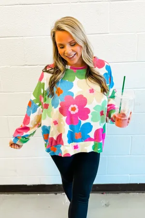 Grow In Love Floral Pullover Top