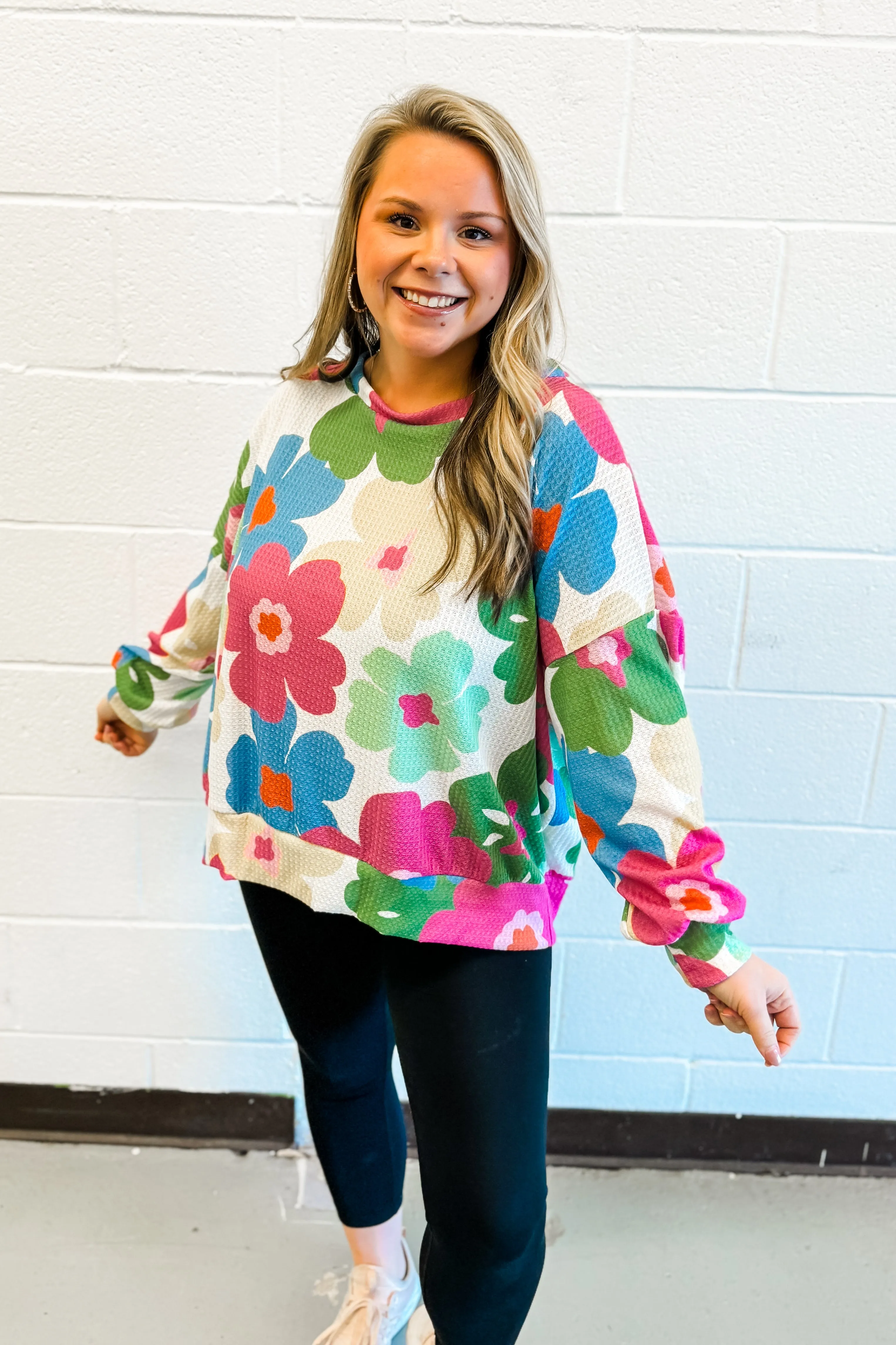 Grow In Love Floral Pullover Top