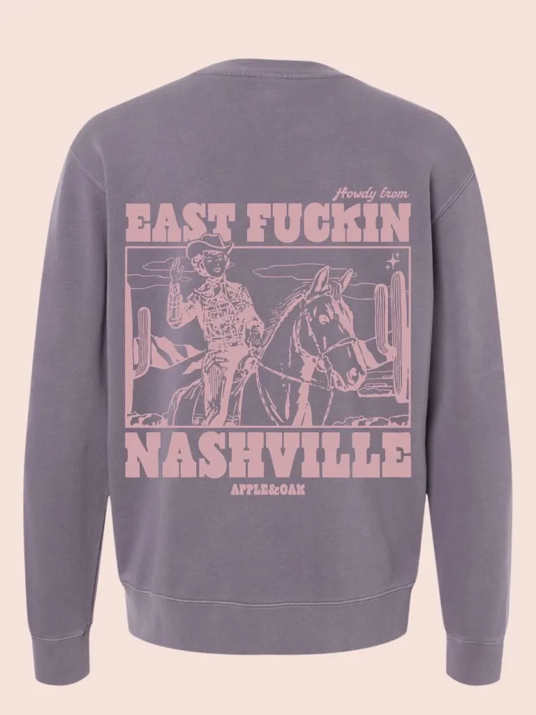 howdy sweatshirt {dusty plum}