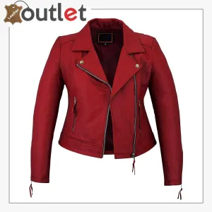 Leather Moto Jacket US Womens Size 4 Black