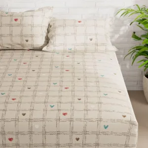 Leticia Grided Bedsheet