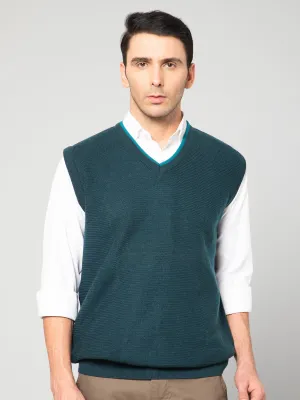 Men Teal Sweater