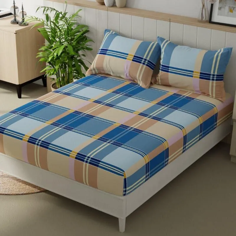 Mogara Checkered Bedsheet