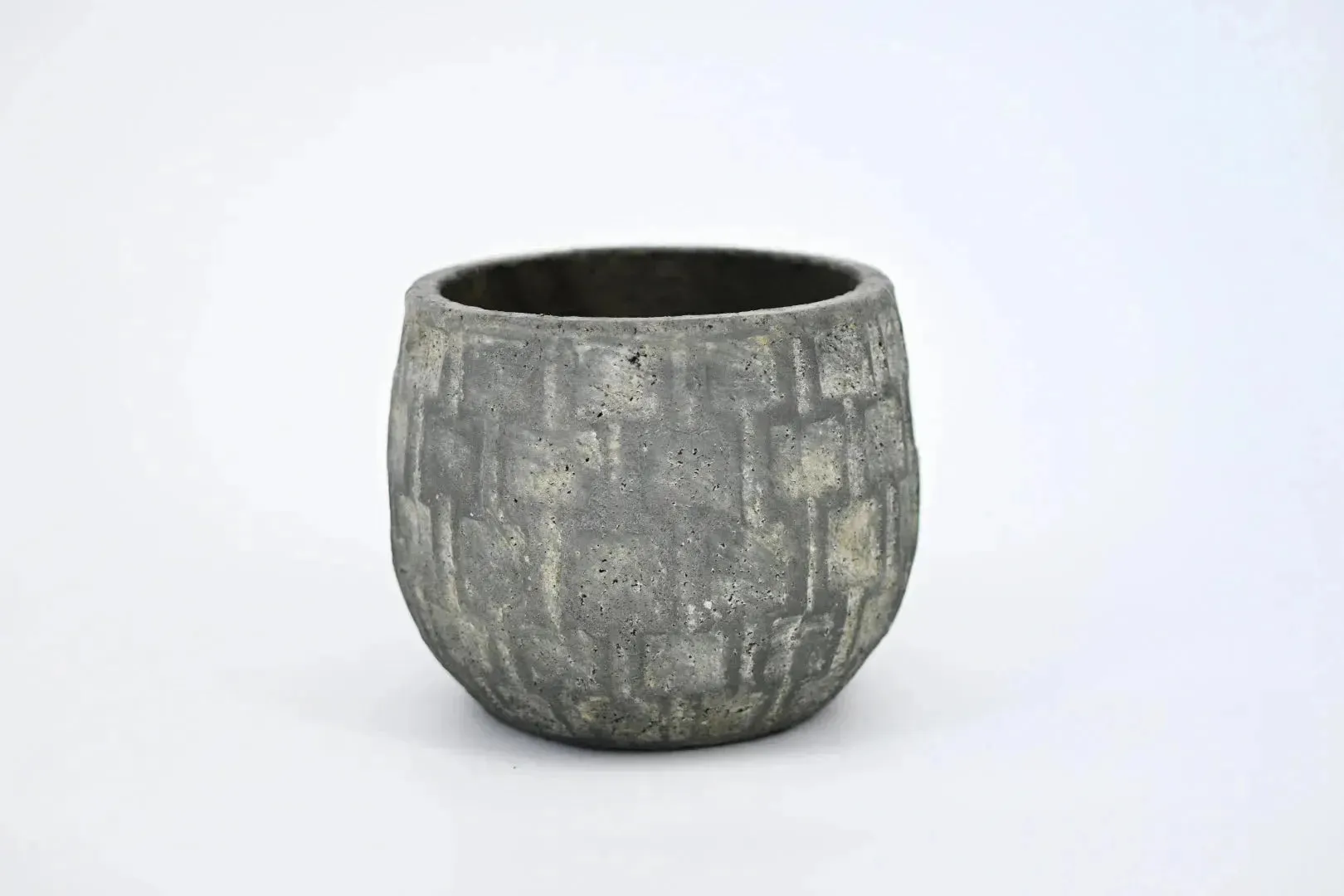 Moody Checkered Terracotta Vase