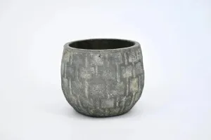 Moody Checkered Terracotta Vase