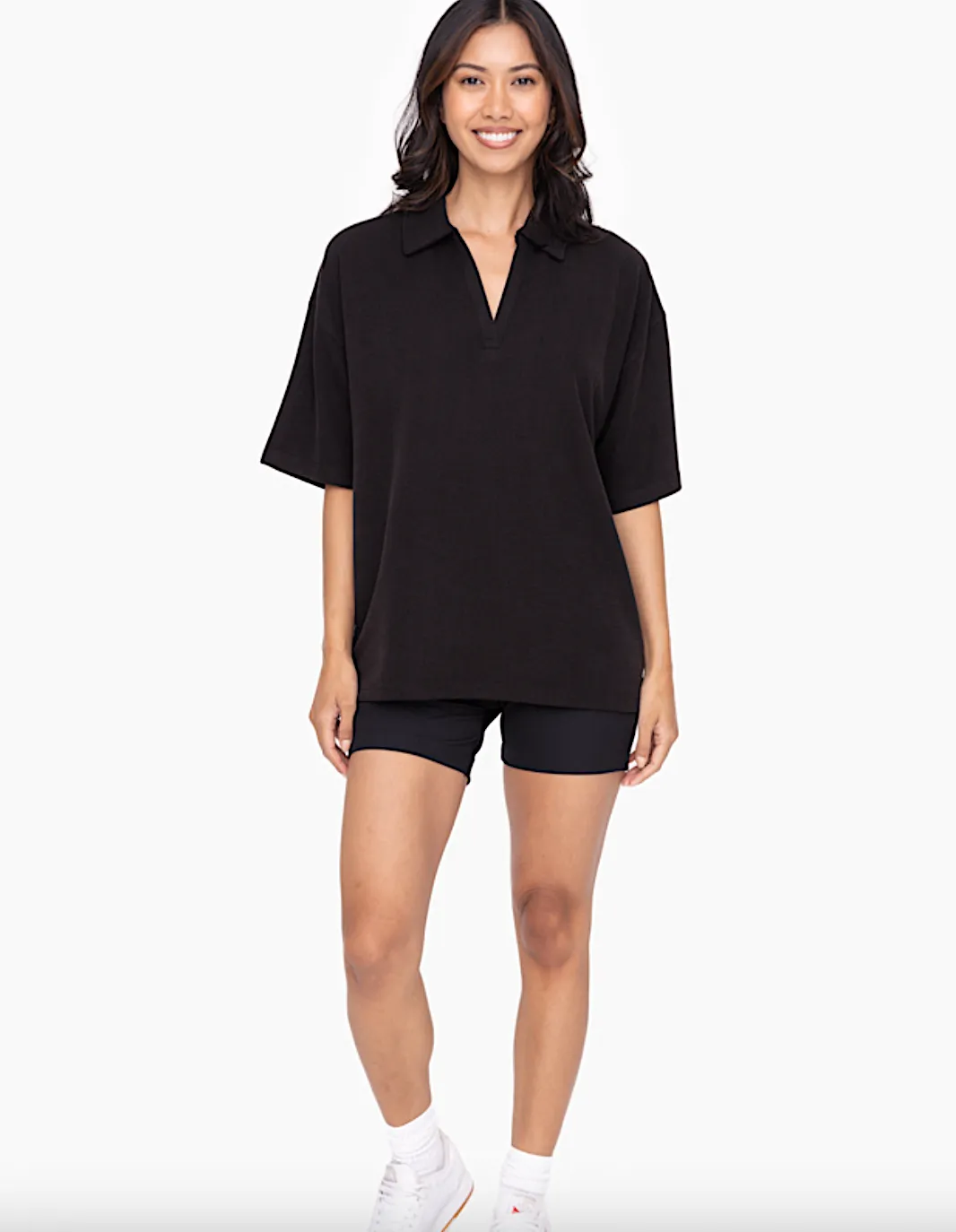 oversized polo tee
