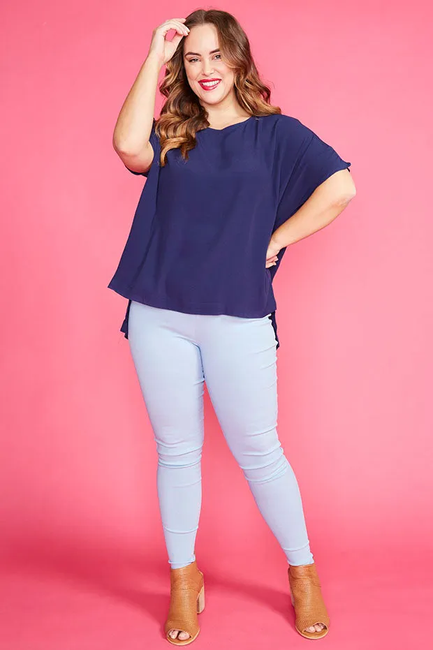 Serena Navy Top