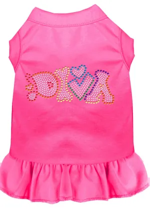 Technicolor Diva Rhinestone Pet Dress Bright Pink Xl (16)