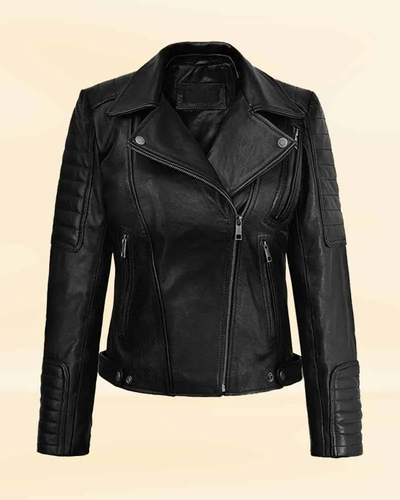 The Cozy Stitch leather jacket